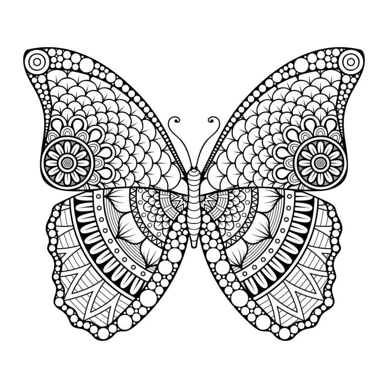 mandala-a-forma-di-farfalla